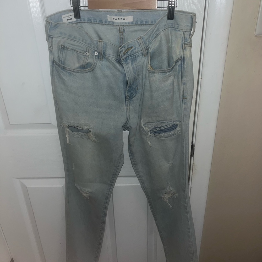 Pacsun Stacked Skinny Jeans 31x32